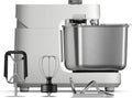 Küchenmaschine, Ooni Halo Pro Spiralkneter, Teigknetmaschine & Knetmaschine 7,3L mit Aufsätzen, 58 Geschwindigkeitsstufen, Polarweiß