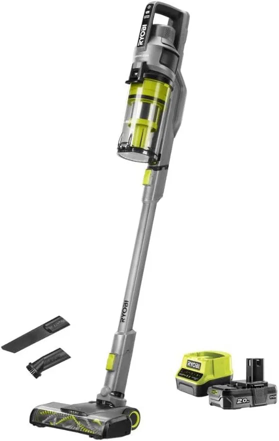 Ryobi Akku-Staubsauger RYOBI 18 V RSVS18-1C20G, 30 AW Saugleistung, inklusive. 2,0 Ah Akku und 2,0 A Ladegerät, HEPA-Filter, Dual-Zyklonen