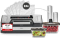 Caso Advanced Pro Vakuumierer, 20 l/min Doppelkolbenpumpe VRH 800, 0,9 bar, Rollenbox + Cutter, Beutel & Boxen, Doppelnaht 30 cm, Edelstahl