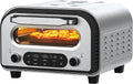 Modell 90Sek Pizzaofen Elektrisch, inklusive. Pizzastein 32cm, 450°C für. Pizza, 5 Betriebsprogramme + DIY, Pizzaschieber & Rezeptbuch, Edelstahl