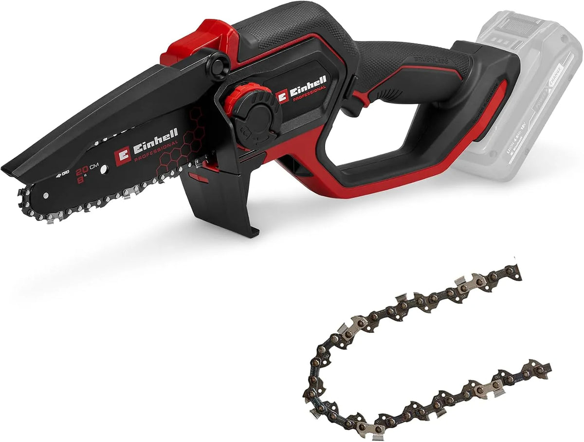 Einhell Professional Akku-Astkettensäge GP-PS 18, Professional Akku-Astkettensäge /20 Li BL-Solo Power X-Change, Spannung 18 V, 15 cm Schnittlänge