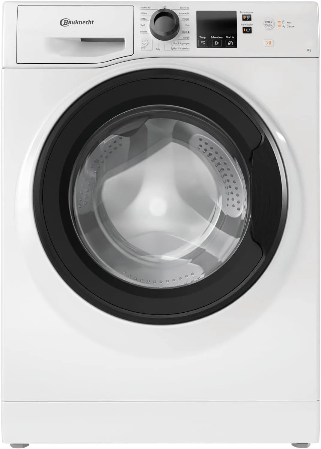 Bauknecht Waschmaschine WAM 914 A, Gewicht 9kg, Kurz 30, Kurz 45, Flecken 40° Schutz vor Wasserschäden, Frontbeladung, Anti-Allergie-Programm, EEK A