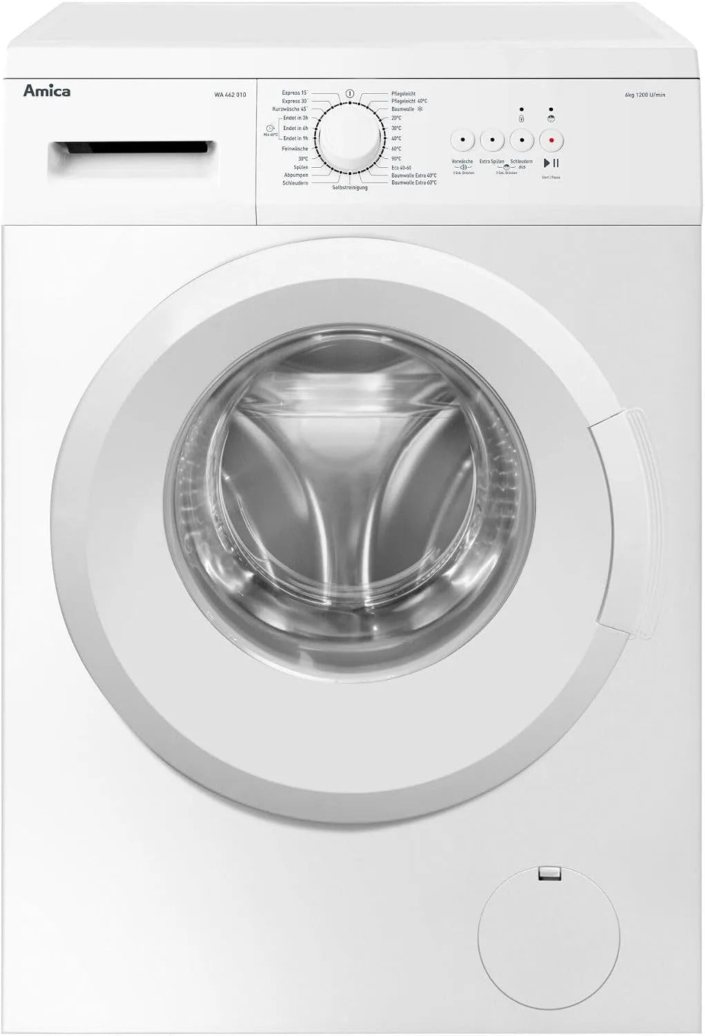 Amica Waschmaschine WA 462 1200U/min, Gewicht 6 kg Frontbeladung, weiß, 010, Slim