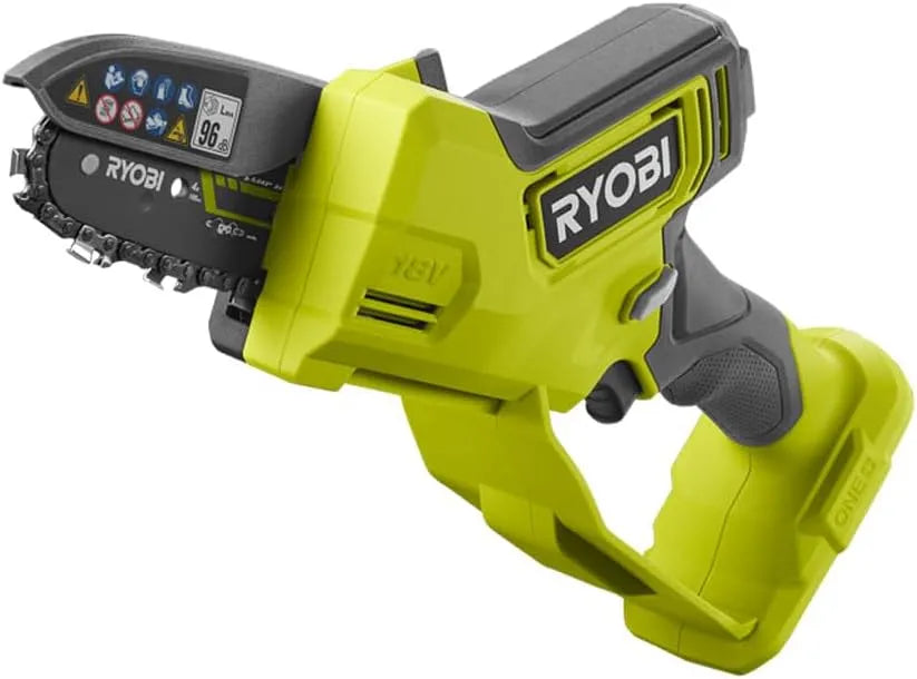 Ryobi Modell 18 V, 8 cm Schnittkapazität RYOBI 18 V RY18PSX10A-0, Kettengeschwindigkeit bis 6,0 m, ohne Akku und Ladegerät, s -Variabel einstellbar