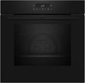Neff Backofen B2CCJ7AK0 N30, Einbaubackofen 60x60cm, LED Display, ohne Knebel, mit Pyrolyse, Klapptür, in Schwarz mit CircoTherm