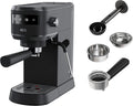 AEG Espresso-Siebträgermaschine EC6-1-6BST, 15 bar, Fassungsvermögen 1 l Wassertank, 3 Einsätze für 1-2 Tassen & ESE Pads, schmales Design