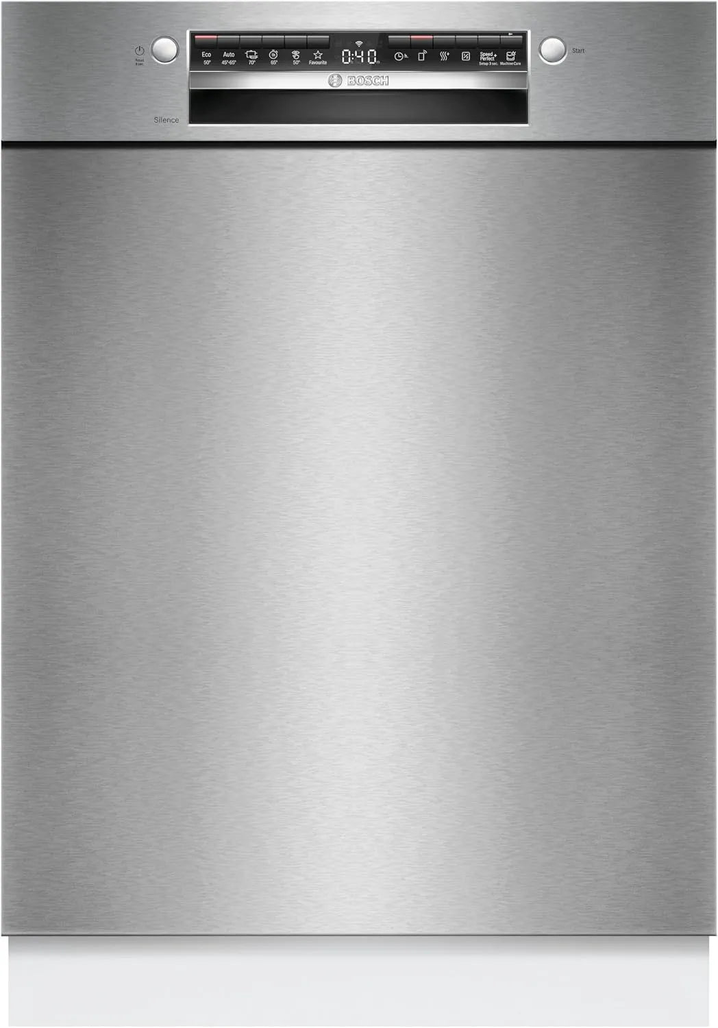 Bosch Geschirrspüler SMU4HTS14E, Breite 60 cm, Eco 50 °C für geprüfte Hygieneleistung, VarioFlex, Home Connect, Serie 4 Unterbau, 3-fach Rackmatik