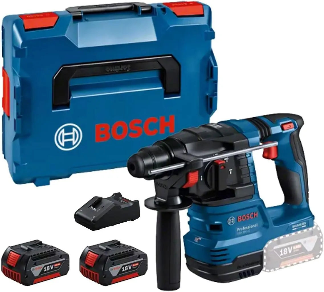 Bosch Modell Spannung, Professional 18V System Akku Bohrhammer GBH 18V-22 18V-40, inklusive. 2x 4.0Ah Akku, Schnellladegerät GAL, L-BOXX