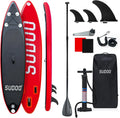 Paddling Board Aufblasbares SUP Board für 2+1 Personen Stand Up, Tragkraft bis 150KG, Familien, Surfboard für Erwachsene, Flossen, Rucksack
