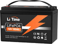 Modell LiTime 100Ah Batterie, Max. Zyklen Ladezyklen LiFePO4 15000, 1280Wh Lithium Akku mit 100A BMS, Unterstützung in Serie, Parallelschaltung