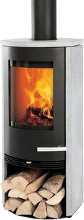 Kaminofen S01-618 TT20S TermaTech, Speckstein, Stahl in Schwarz