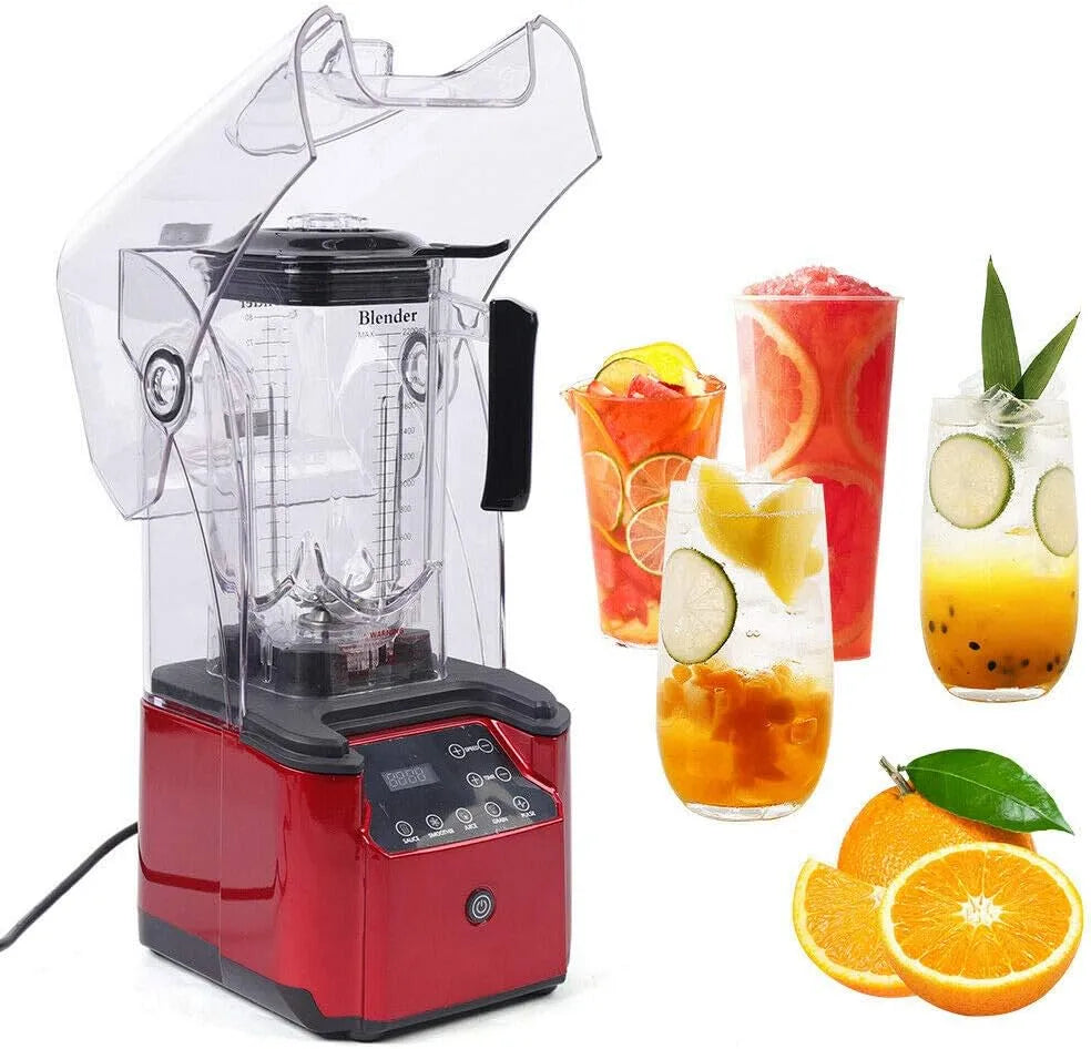 Standmixer, Schalldichter Eis Zerkleinerungs Mixer Smoothie Maker Mischer Entsafter Ice Cream