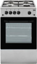 Beko Modell CSG42011FS, Freie Installation Gasherd Silber Küche