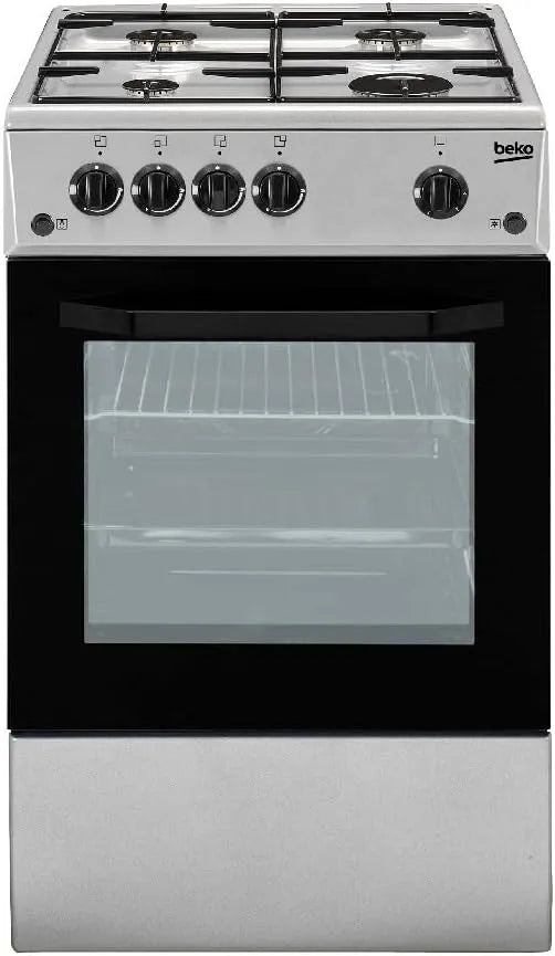 Beko Modell CSG42011FS, Freie Installation Gasherd Silber Küche
