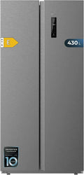 Cecotec Kühlschrank SBS 430, Side-By-Side Bolero CoolMarket Dark E. 430 L, Inverter Plus, Total No Frost, Multi Airflow, Door Display