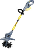 Motorhacke, FANZTOOL Akku mit 23cm Arbeitsbreite,16 cm Arbeitstiefe, Akku Gartenfräse mit 4 Robuste Hackmesser, für klein Beet & Garten, ohne Akku