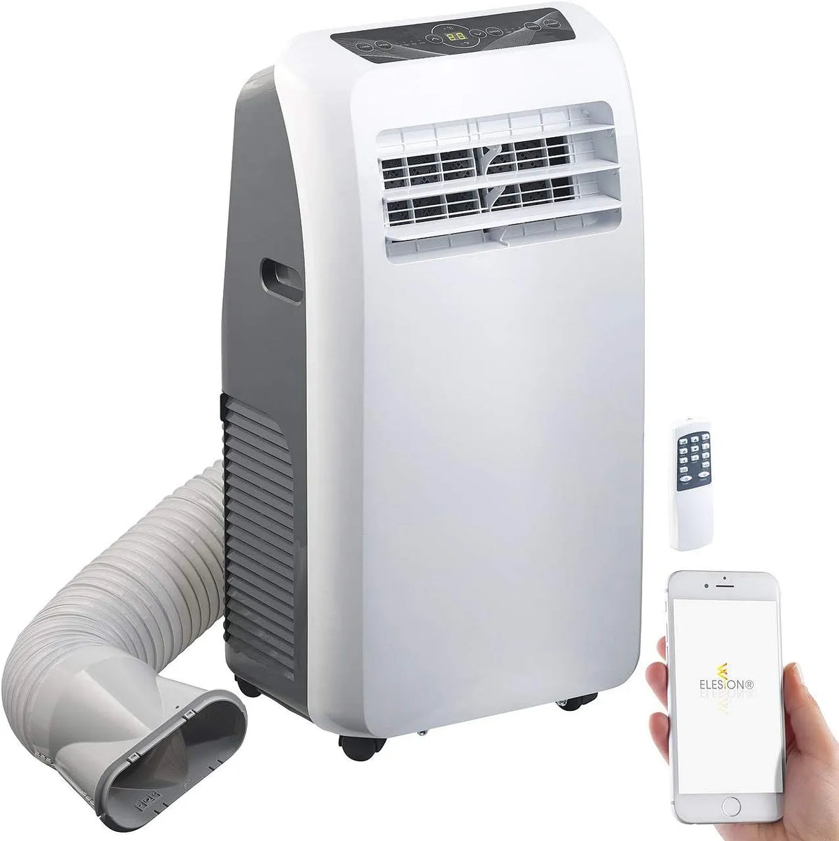 Klimaanlage Sichler Haushaltsgeräte Mobile, 12.000 BTU, Leistung 3.500 W, Mobile WiFi, Heiz-Funktion, WLAN, App-Steuerung, Split