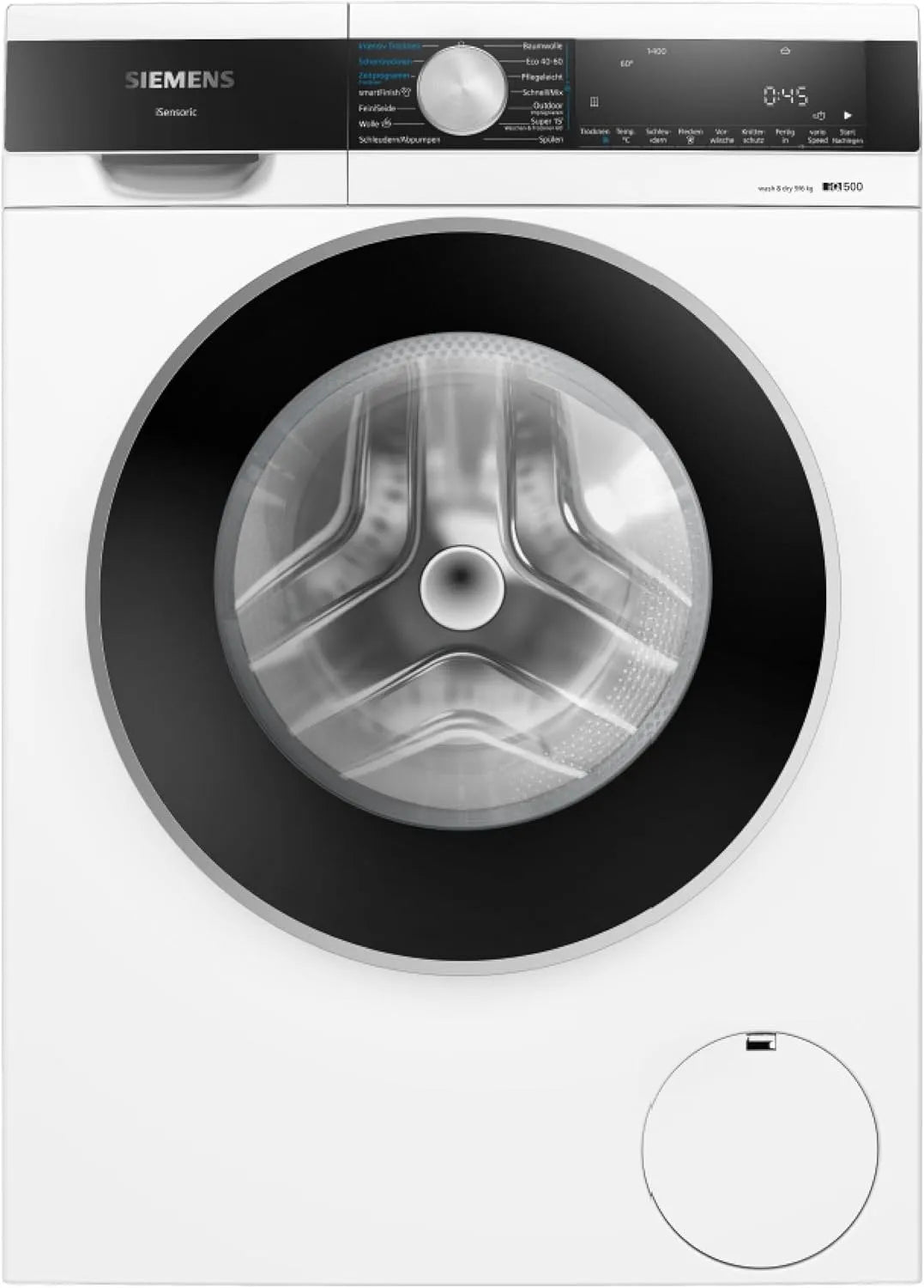 Siemens Waschtrockner WN44G242 iQ500, Wash & Dry 60, aquaStop, speedPack L, Antiflecken-System, autoDry-Technologie, 9 & 6 kg, waterPerfect Plus