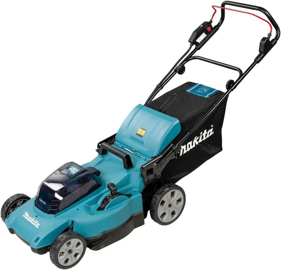 Makita Rasenmäher DLM480Z 2x18V, Akku, ohne Ladegerät, Petrol