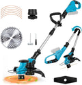 Makita Akku Strimmer kompatibel mit 18V Akku, 3-in-1 Falt-Kombi, Motor 30cm Schnittbreite & Akkustandanzeige. Elektro-Trimmer, Kanten