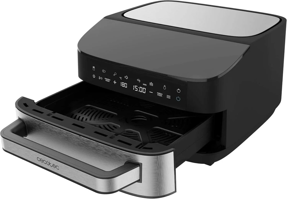 Cecotec, Elektrischer Ofen für Pizza 7 l Pizza & Fry 7000. 2200 W, Pizza mit 13 Zoll, 8 Betriebsprogramme, Temperatur verstellbar von 40, 230 °C