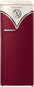 Gorenje Kühl-Gefrierkombination OBRB 615 DR, Kühlteil 225 l, Retro Collection Retro, Schnellkühlfunktion, FastFreeze, Bordeauxrot, Breite 152,5 cm
