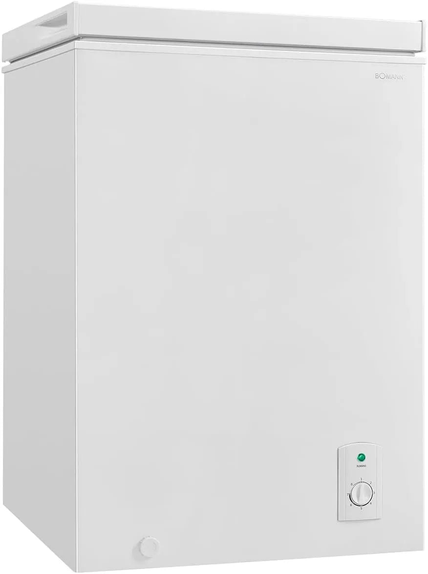 Bomann Modell kg kg GT7355 kg/24h, Fassungsvermögen 100L Gefriertruhe weiß, Temperatur ≤ -18°C, Temperatureinstellung, Rollen, Gefriervermögen 4,5 kg