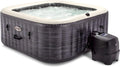 Intex 6-Person Greystone Deluxe Square Bubble Spa Set 28452, Inflated Size: 1.96m x 1.96m x 71cm
