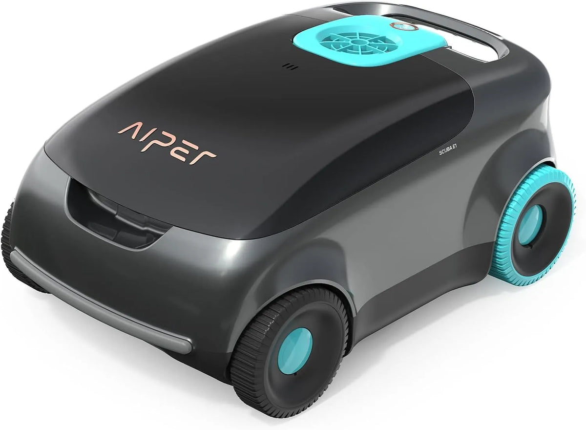 Poolroboter AIPER Kabelloser, 100-130 Minuten Akkulaufzeit, ideal für Oberirdische Pools bis zu 100㎡, Auto-Park-Technologie