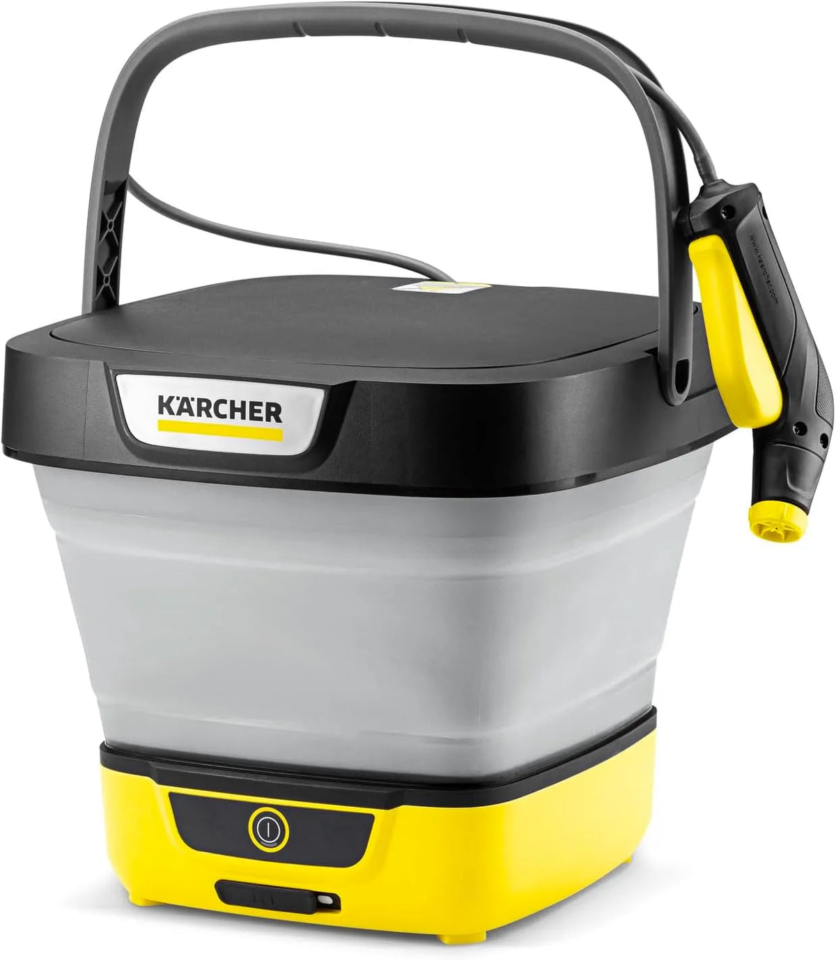 Kärcher Fahrrad, Faltbarer Wassertank: 8 l, Schlauch: 1,8 m, Niederdruck, Flachstrahldüse, Druckreiniger OC 3 Foldable, Mobile Reinigung für