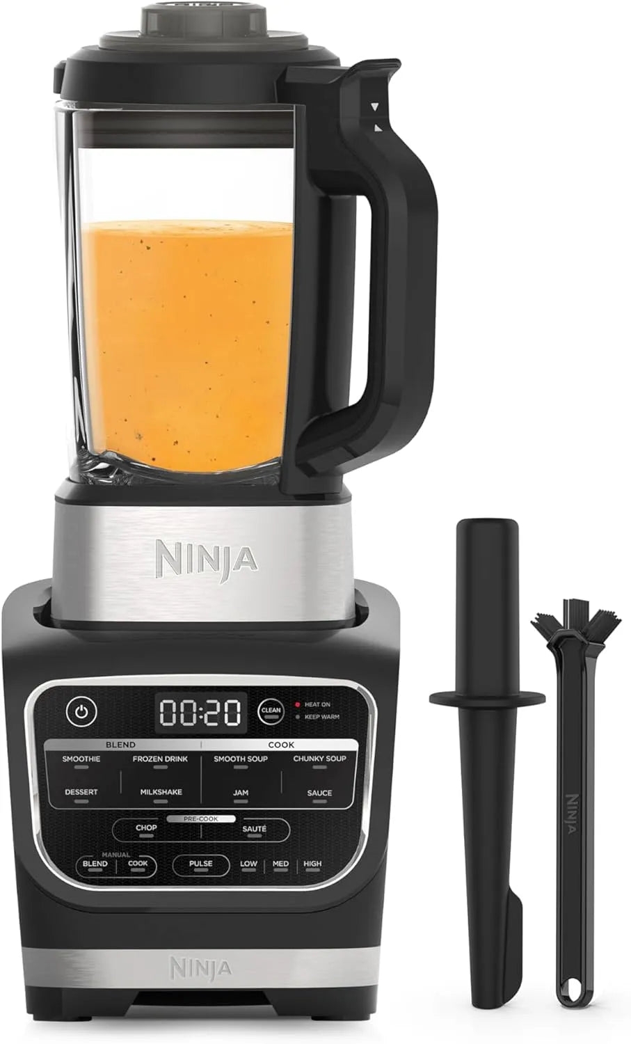 Ninja Modell HB150EU, 10 Auto-iQ-Programme, Fassungsvermögen 1,7L Glaskrug, Leistung 1000W, Foodi Mixer & Suppenbereiter, heißer & kalter Mixer