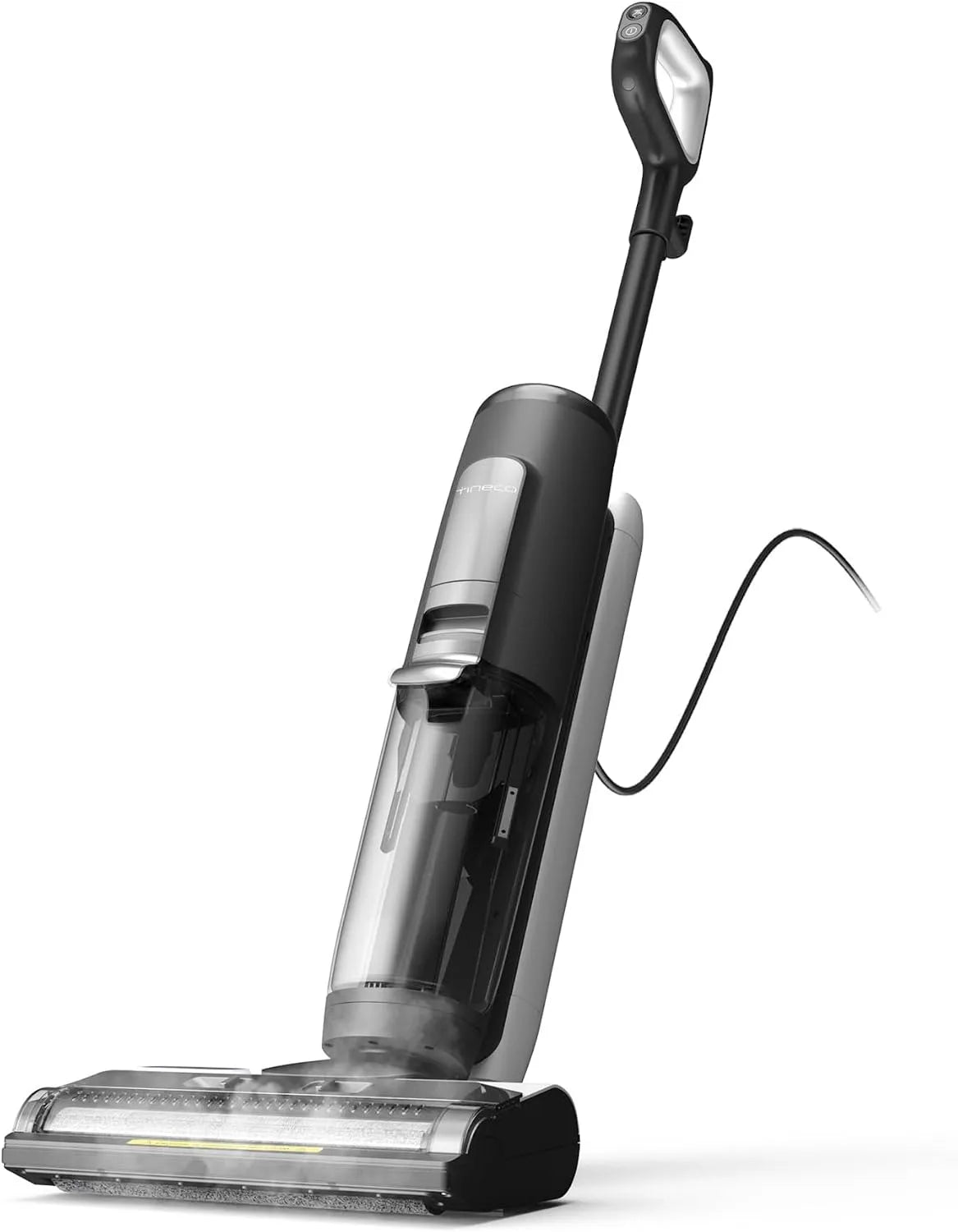 Nass- und Trockensauger, Tineco iFLOOR 5 Steam, 120℃ Hochtemperatur-Dampf, Dampfreiniger mit Kabel, Selbstreinigung Nasssauger, Essensreste
