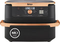 Ninja Heißluftfritteuse AF500EUCP, Foodi FlexDrawer Dual Zone, Antihaftbeschichtung, Air fryer mit 10,4-Fach und herausnehmbarem Trenner