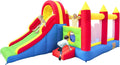 XXL Ballsea Hüpfburg, Riesiges aufblasbares Schloss mit großer Rutsche und Trampolin, Maße 592x290x216 cm, ohne Gebläse
