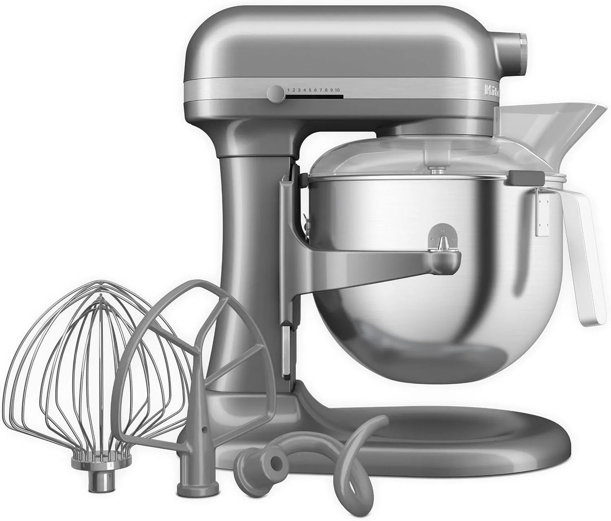 KitchenAid Küchenmaschine 5KSM70JPXECU, HEAVY DUTY MIT SCHÜSSELHEBER 6,6 L, KONTUR SILBER