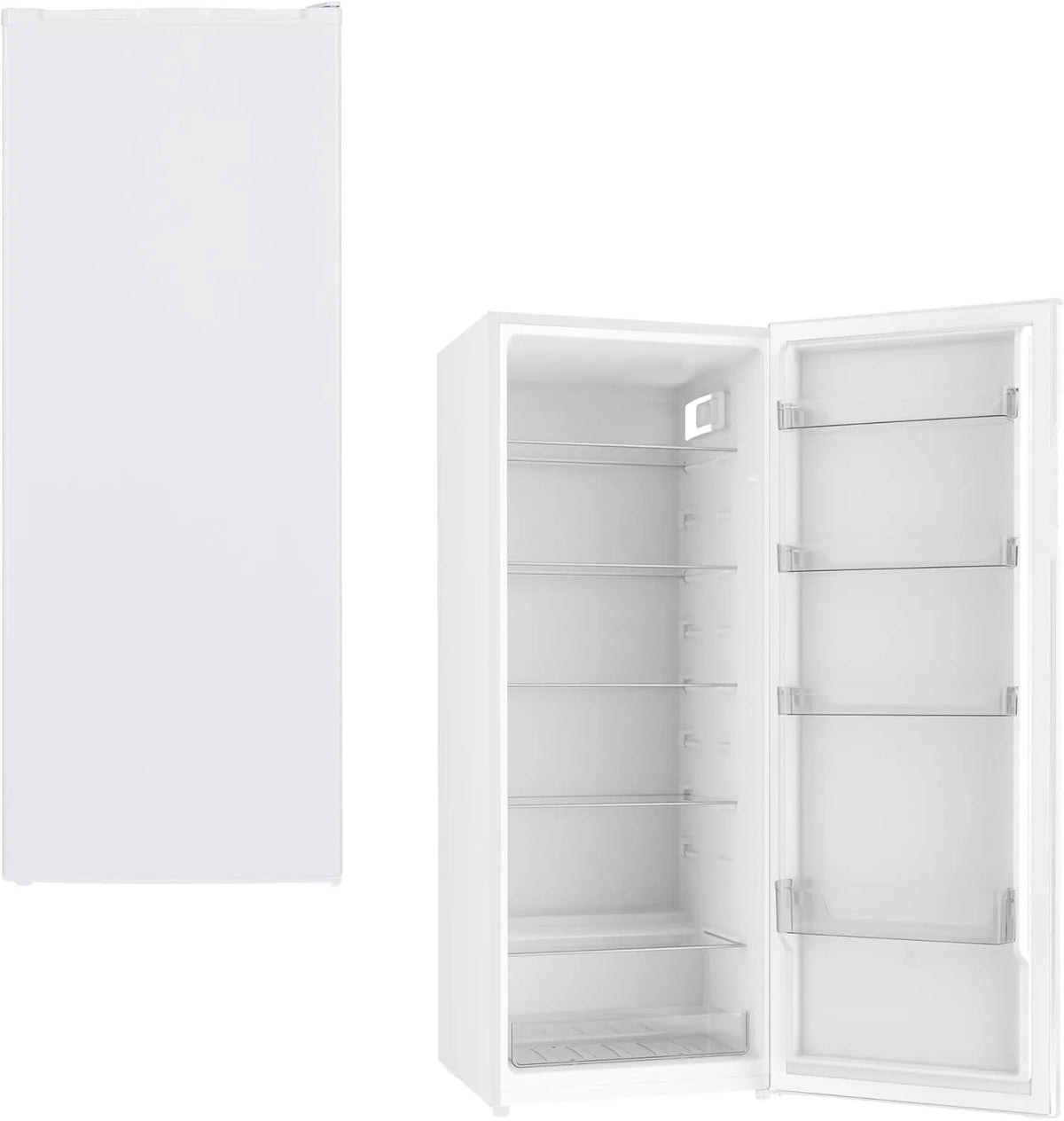 PKM Kühlschrank KS 242, 4 Türablagen, EM, Vollraumkühlschrank, wechselbarer Türanschlag, Fassungsvermögen 242 Liter, 4 Glasfächer, Weiß