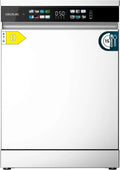 Cecotec Geschirrspüler 6210, 14 Betriebsprogramme, Breite 60 cm, in freistehender Ausführung Bolero Aguazero D. 15 cke, XXL Fullcolor Display, Weiß
