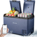 Kompressor IPX4 AAOBOSI, kühlbox 12V 230V, Wasserdicht, LKW, Camping, Fassungsvermögen 95L Kühlbox Dual Zone mit APP Steuerung, 20°C bis 20°C, Boot