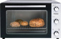 Backofen AOV55, Fassungsvermögen 55 Liter, Bestron 2-in-1 Mini mit Drehspieß, Leistung 2000 W, in Schwarz, Edelstahl