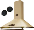 Dunstabzugshaube 9315 Kaiser EMPIRE Retro, 90 cm A ElfEm, 910m³/h, Kaminhaube Wandhaube 910m³, Energieklasse A, Designer Elfenbein