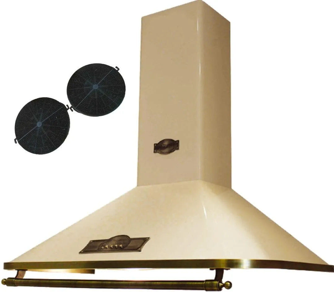 Dunstabzugshaube 9315 Kaiser EMPIRE Retro, 90 cm A ElfEm, 910m³/h, Kaminhaube Wandhaube 910m³, Energieklasse A, Designer Elfenbein