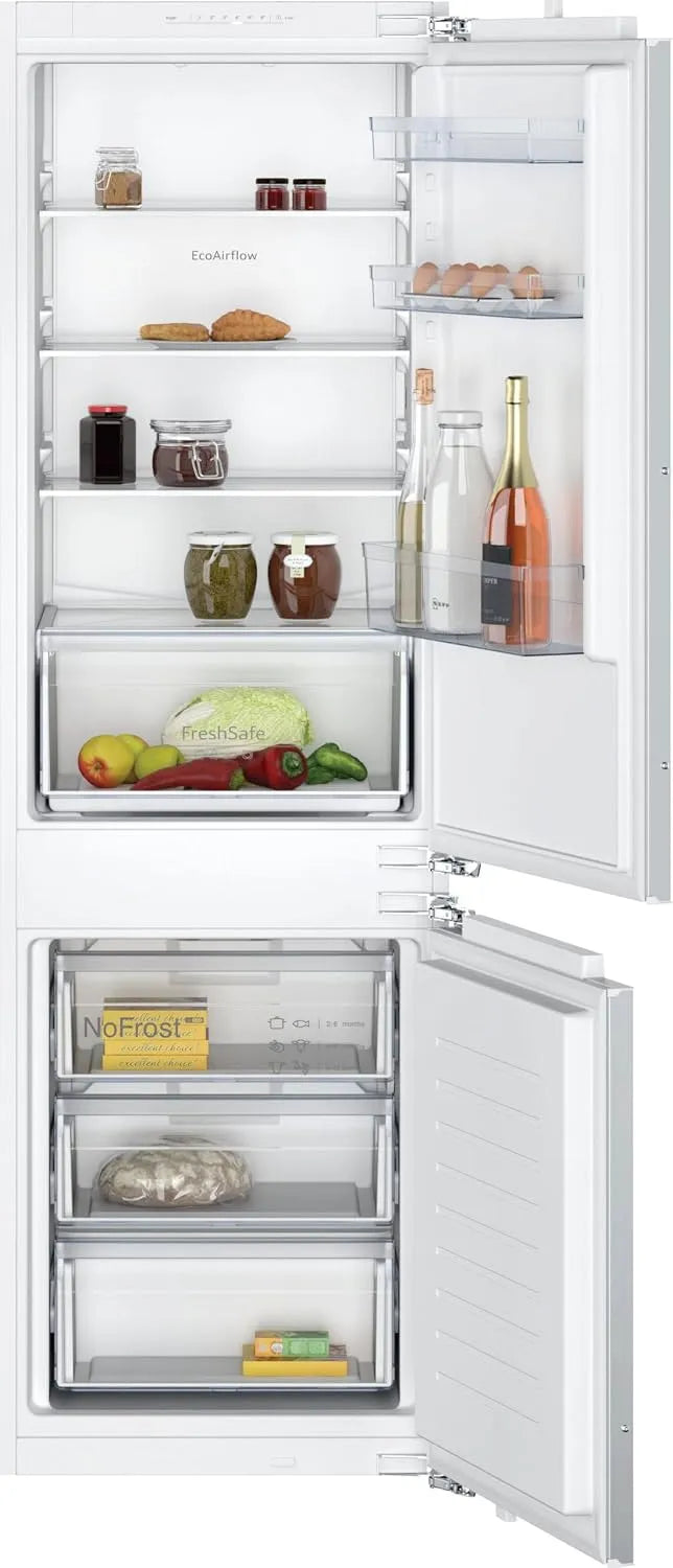 Neff Modell, N 30, FreshSafe KI7861FE0, Nutzinhalt gesamt: 260, 39 dB, Kühl-Gefrierkombination 177,2x54,1cm, Flachscharnier