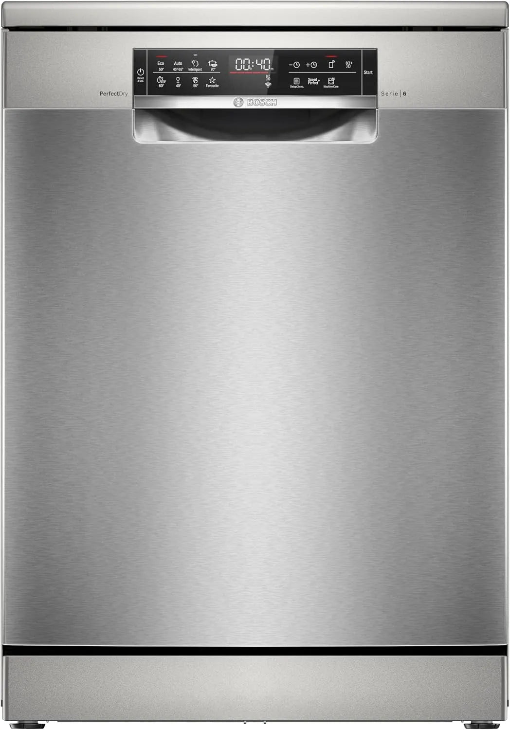 Bosch Geschirrspüler SMS6ZCI16E, Breite 60 cm, Silence Programm, RackMatic, Stand Serie 6, Freistehende Spülmaschine mit ckschublade, Home Connect