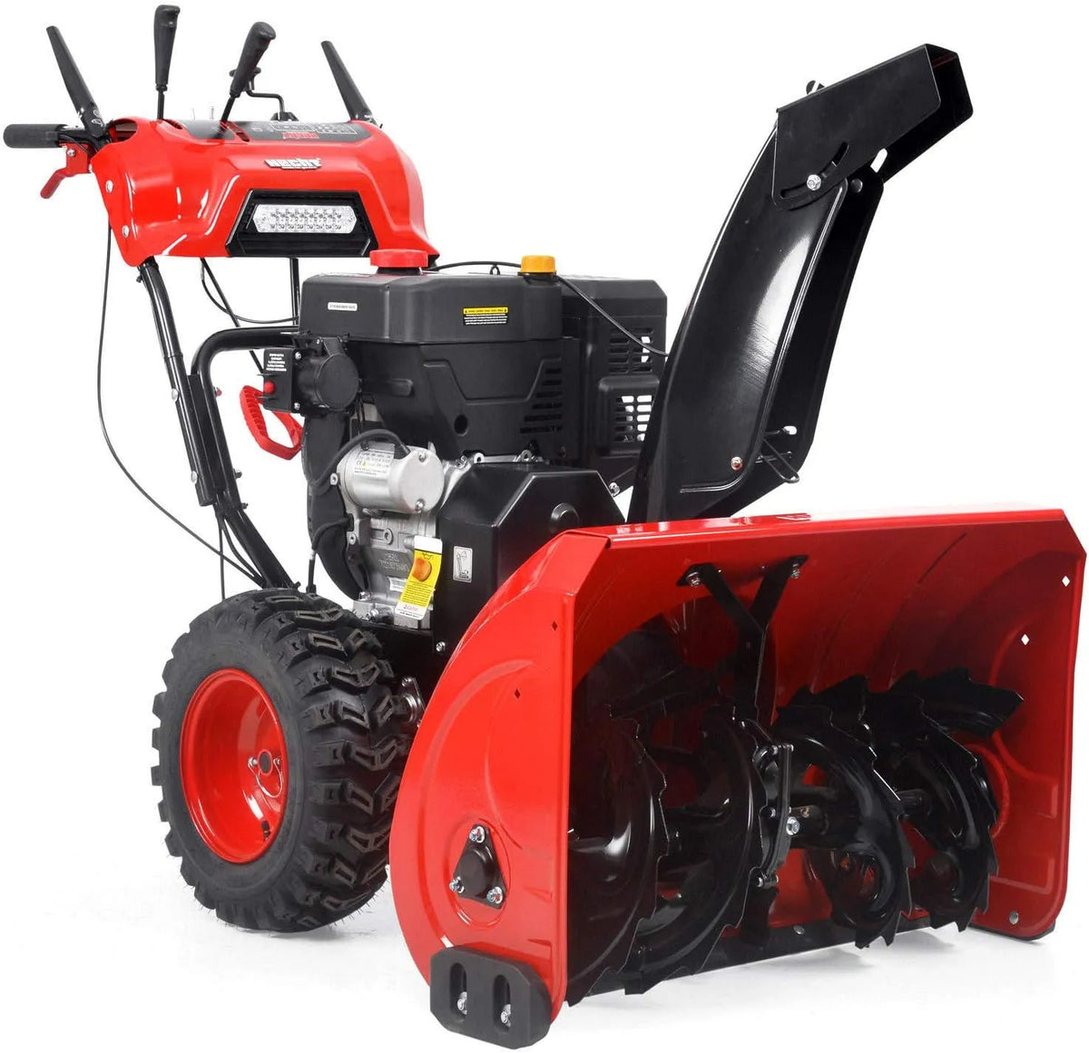 Schneefräse HECHT 9334 SQ Benzin, 87cm Arbeitsbreite, Leistung 9,5 kW, 13 PS, Griffheizung, 8 Gänge