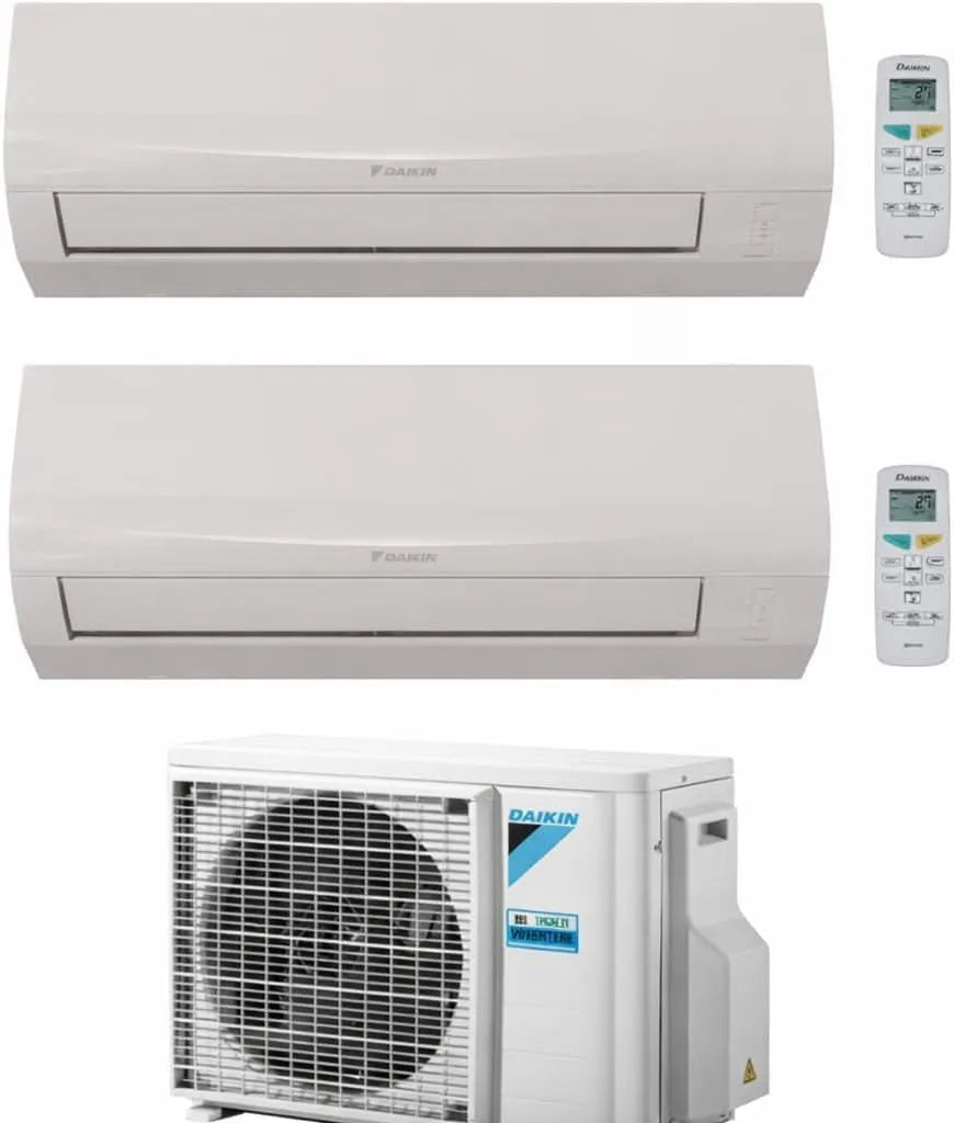 Klimaanlage 9000 Daikin Sensira, Dual Split +12000 BTU 5 kW Inverter R32 A++ Integriertes WLAN