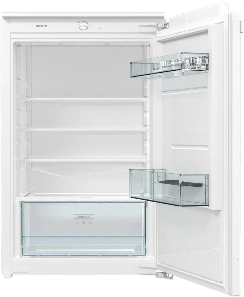 Gorenje Kühlschrank RI209EE1 Einbau-Tischkühlschrank/88er dB/131, Fassungsvermögen 131 Liter, EEK:E, EcoMode, LED Beleuchtung, Weiß, Nur 35 dB