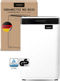 Luftentfeuchter 24h, Comedes Demecto 30 eco, max. 25 Liter, Geeignet für alle Räume und Keller bis zu 100m², 230m³, Bautrockner