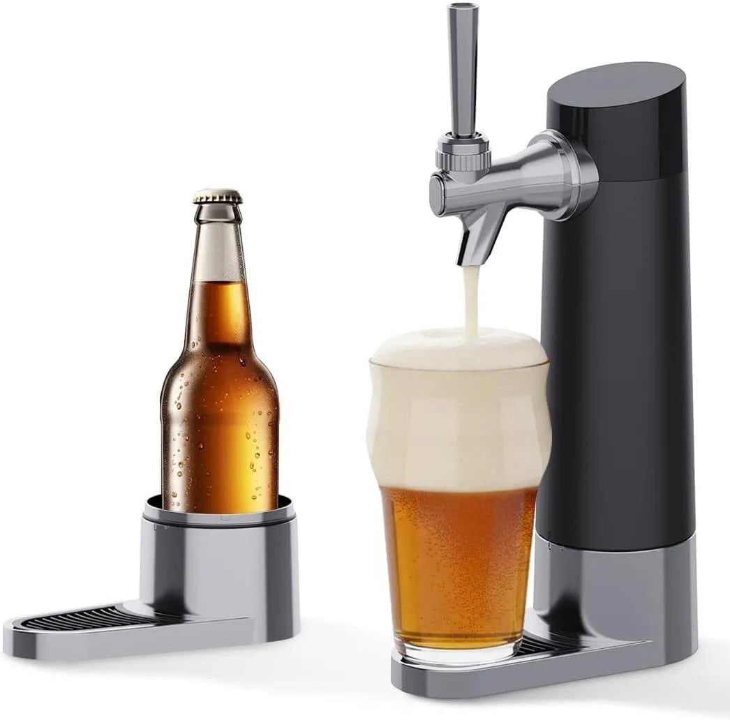 Dispenser System Draft Beer, Portable Home Dispenser System, Draft Pour and Ultra Fine Foam Covering Top, Hombrew Beer Kegerator