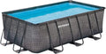 Pool, ohne Zubehör, Marimex Florida Swimmingpool Ratan I Stahlwandpool für Garten I 2,15x4,00x1,22 m I