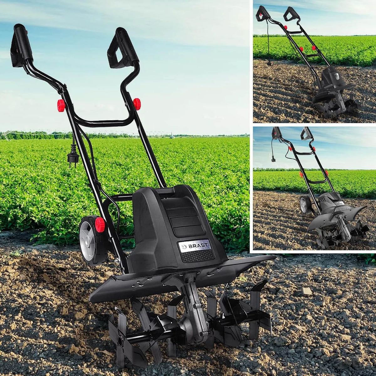 Modell Gartenfräse Elektro 36-45cm BRE-AF 1500 BRAST Motorhacke, 1050-1800 Watt, 4 Modelle, Arbeitsbreite, für kleine bis große Grundstücke
